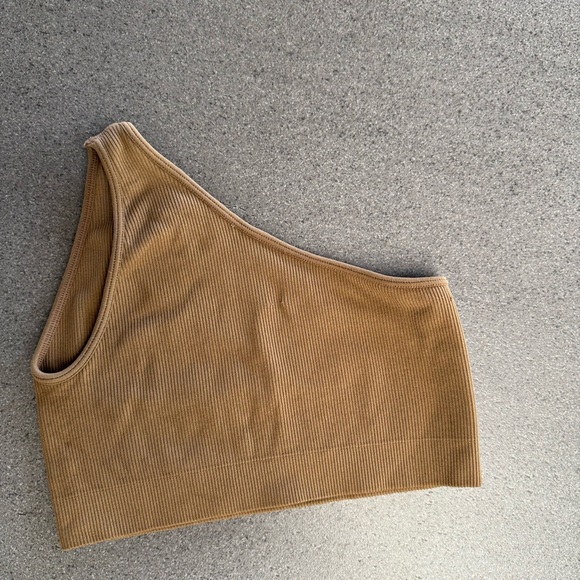 SET Active Camel Ribbed Top - Picture 2 of 3